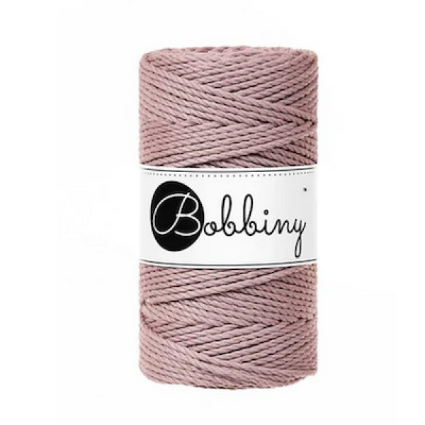 Bobbiny Makramee Kordel 3PLY 3 mm - Mauve